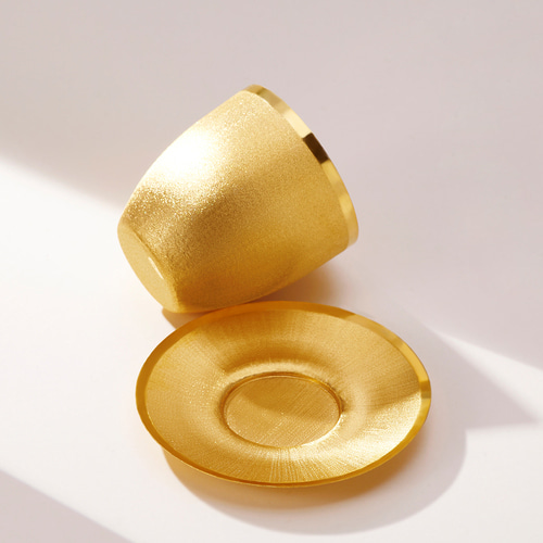 黄金 ソジュグラス受け皿 2